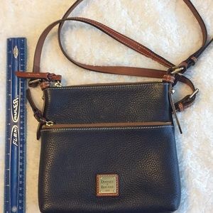 Dooney & Bourke letter carrier crossbody dark blue
